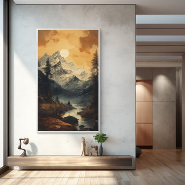 Dark Mountain Painting